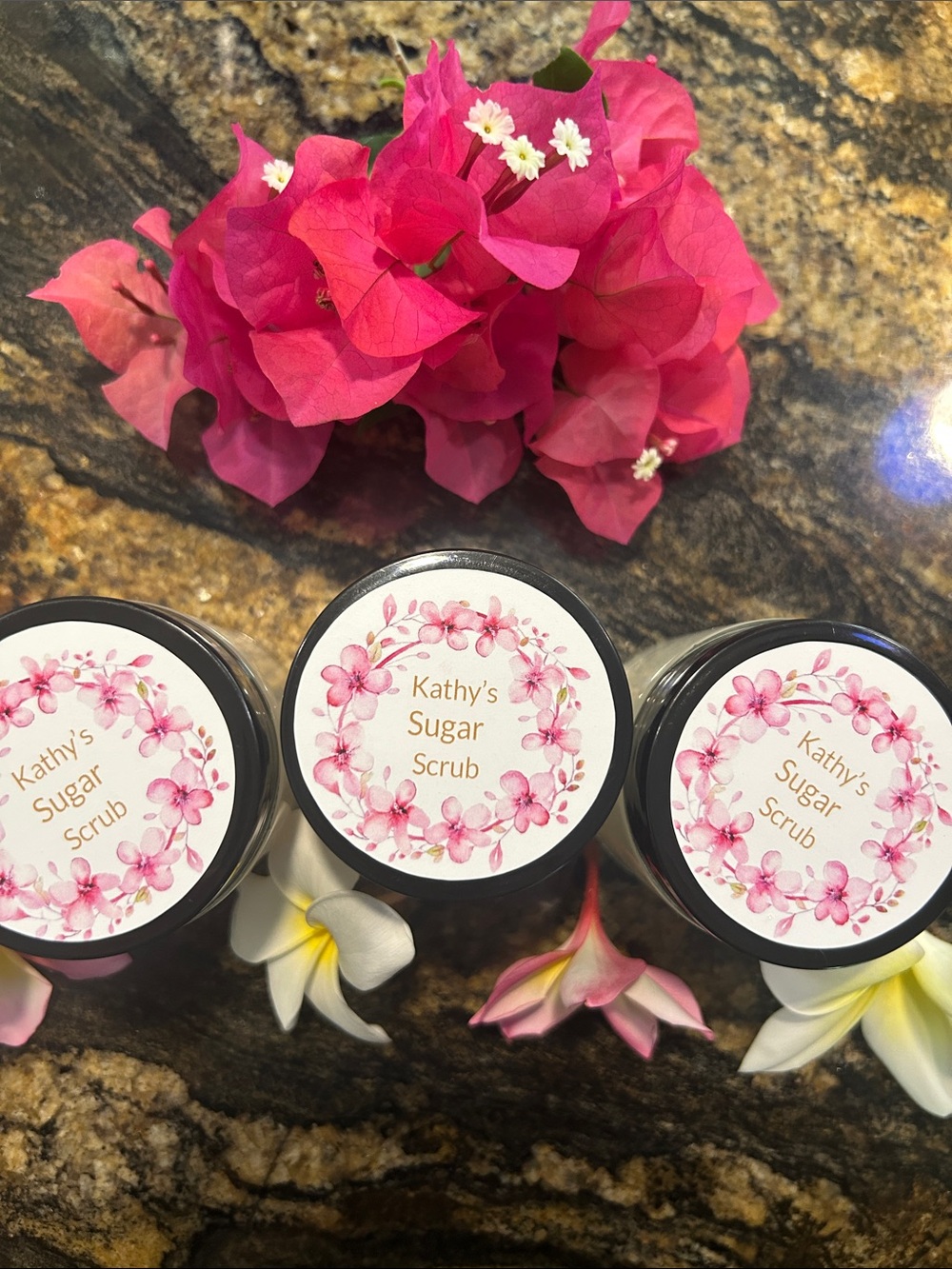 - Pink Floral Exfoliant